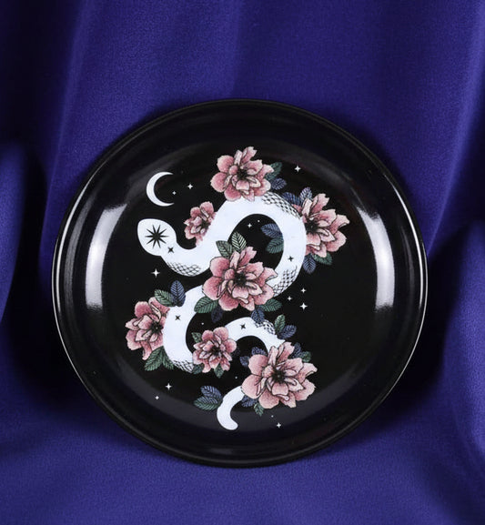 Snake & Flower Celestial Trinket Dish