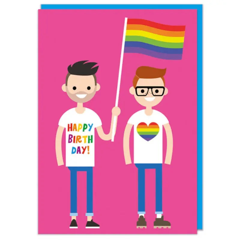 Gay Couple Birthday Card
