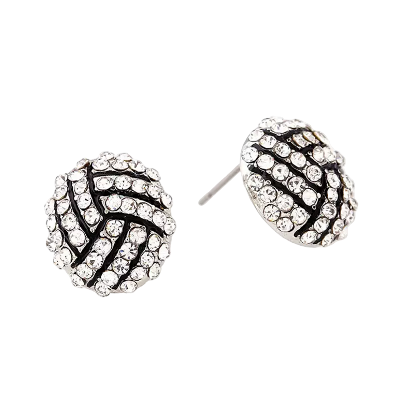 Pair of earrings with intricate design on a white background
