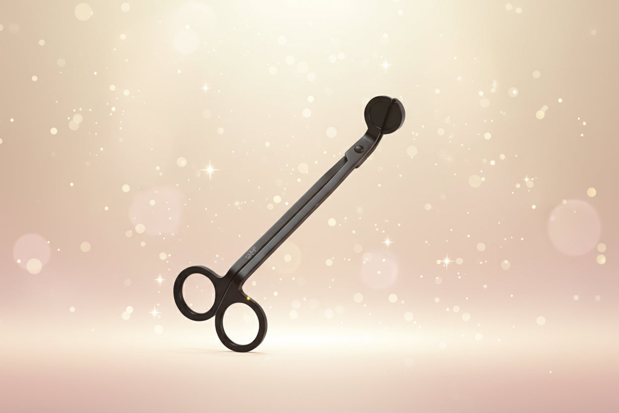 Black scissors on a light gray background
