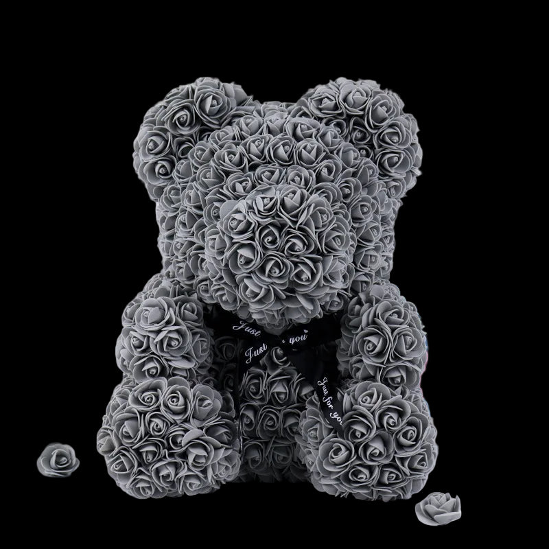 Teddy Bear With Box, High Quality Artificial Flower for Valentines Day Gift