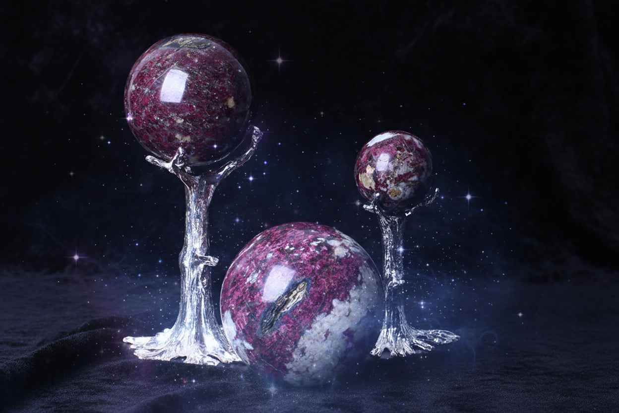 Red Tourmaline Sphere Crystal Ball