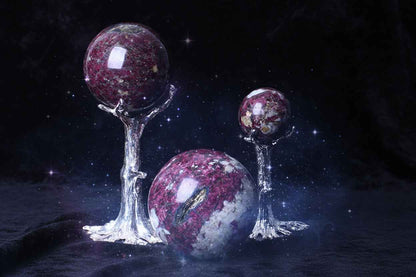 Red Tourmaline Sphere Crystal Ball