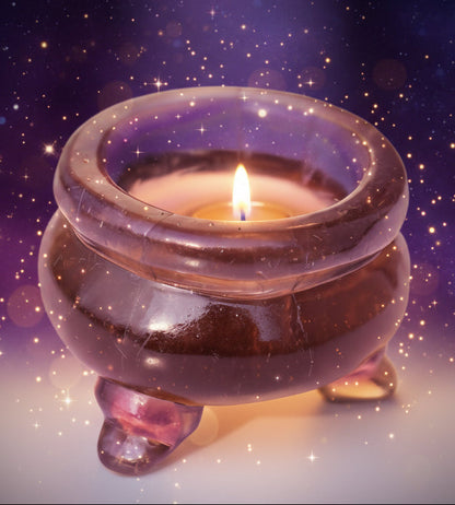 Fluorite Quartz Crystal Cauldron for Healing and Meditation - Lucky Girl Gifts