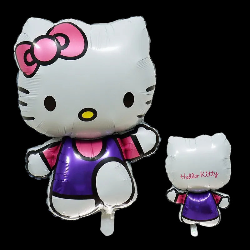 Hello Kitty balloon with a smaller version of the same design on a white background