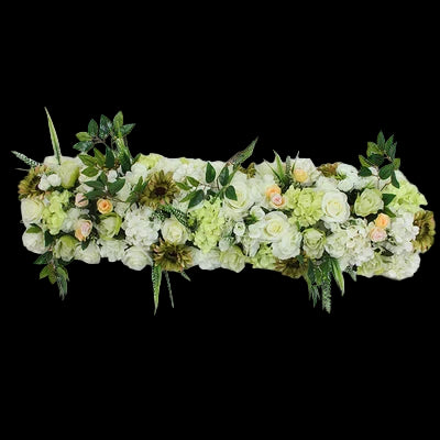 Floral arrangement on a white background