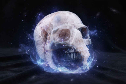 Crystal Skull Large Hollowed Agate Amethyst