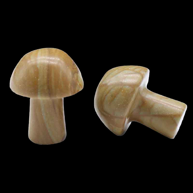 High Quality Natural 2 cm Mini Carved Mushroom Crystals Healing Stones