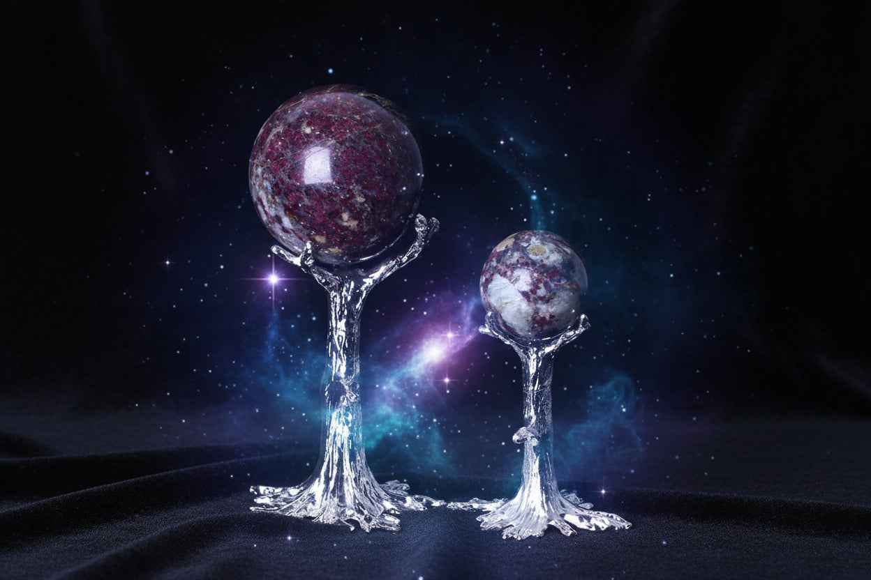 Red Tourmaline Sphere Crystal Ball