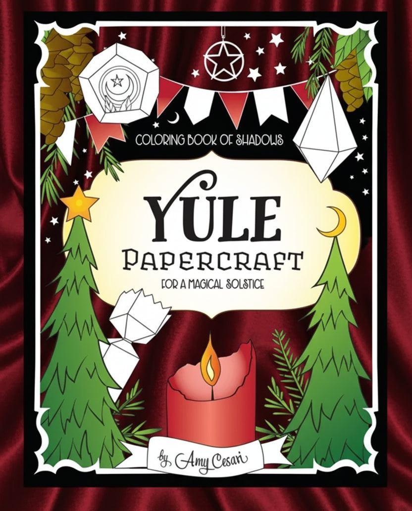 Coloring Book of Shadows: Yule Papercraft for a Magical Solstice - Hardcover
