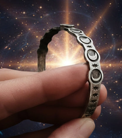 Moon Goddess Bracelet with Rainbow Moonstone - Embrace Your Inner Goddess - Lucky Girl Gifts