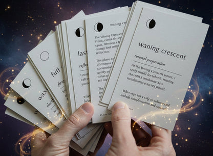 Lunar Reflections Moon Phase Deck Affirmations for Empowerment - Lucky Girl Gifts