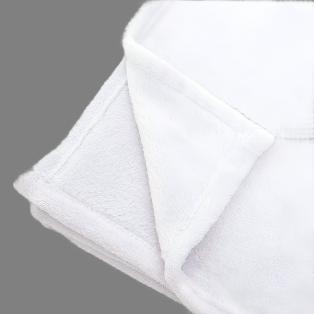 Folded white towel on a white background