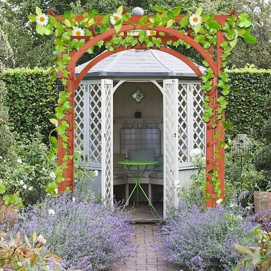 Garden Archway Arch Lattice Trellis Pergola for Climbing Plants and Outdoor Wedding Bridal Decor-2