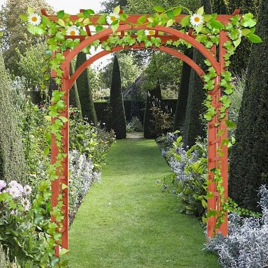 Garden Archway Arch Lattice Trellis Pergola for Climbing Plants and Outdoor Wedding Bridal Decor-4