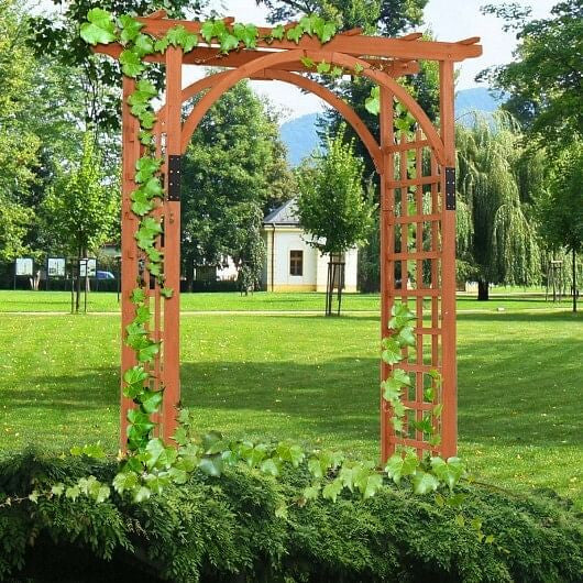 Garden Archway Arch Lattice Trellis Pergola for Climbing Plants and Outdoor Wedding Bridal Decor-5
