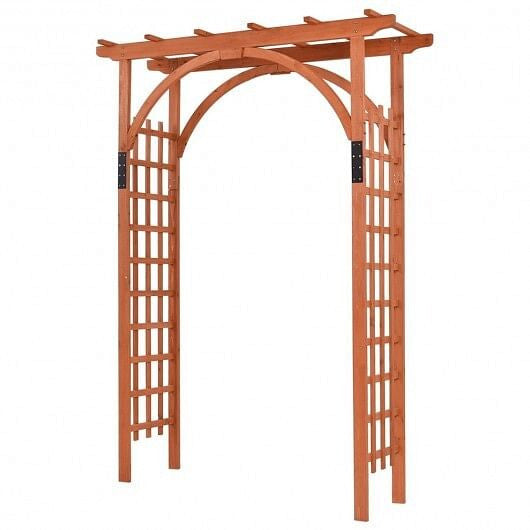 Garden Archway Arch Lattice Trellis Pergola for Climbing Plants and Outdoor Wedding Bridal Decor-3