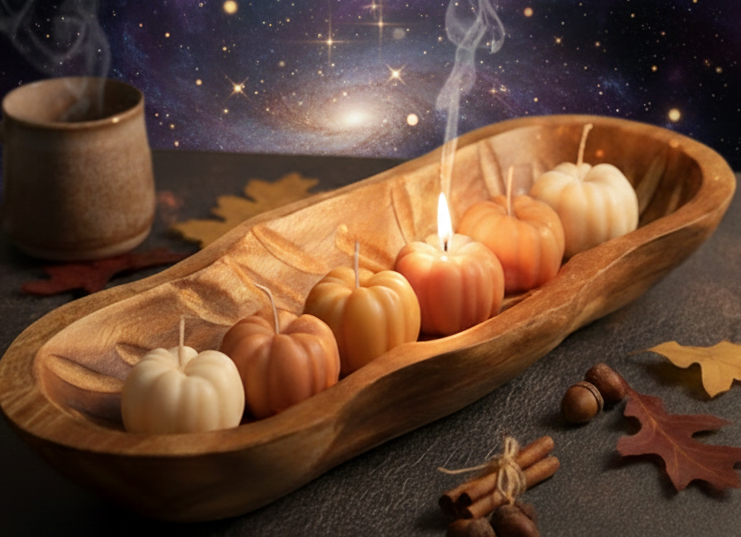 Autumn Pumpkin Candle for Cozy Fall Ambiance - Perfect for Mabon - Lucky Girl Gifts