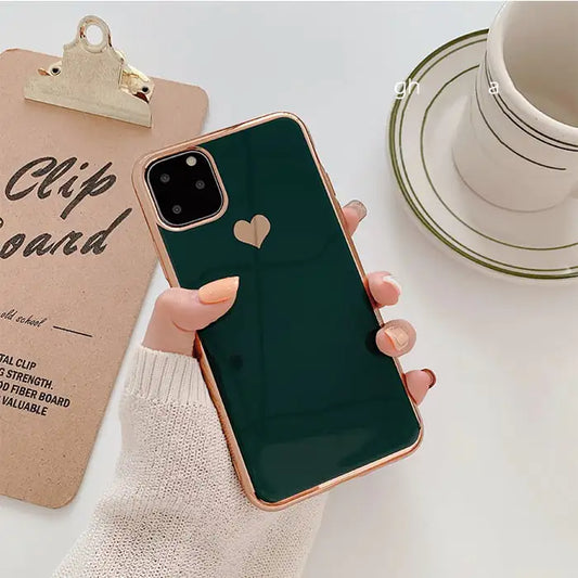 Luxury Plated Love Phone Case