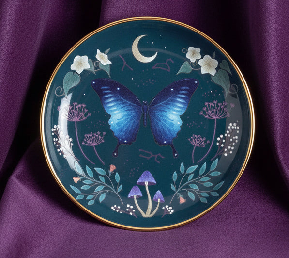 Midnight Moth Celestial Trinket Dish