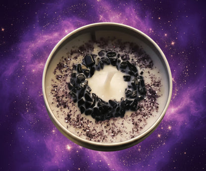 Magic Spell Candles for Manifesting Intentions with Herbs & Crystals - Lucky Girl Gifts