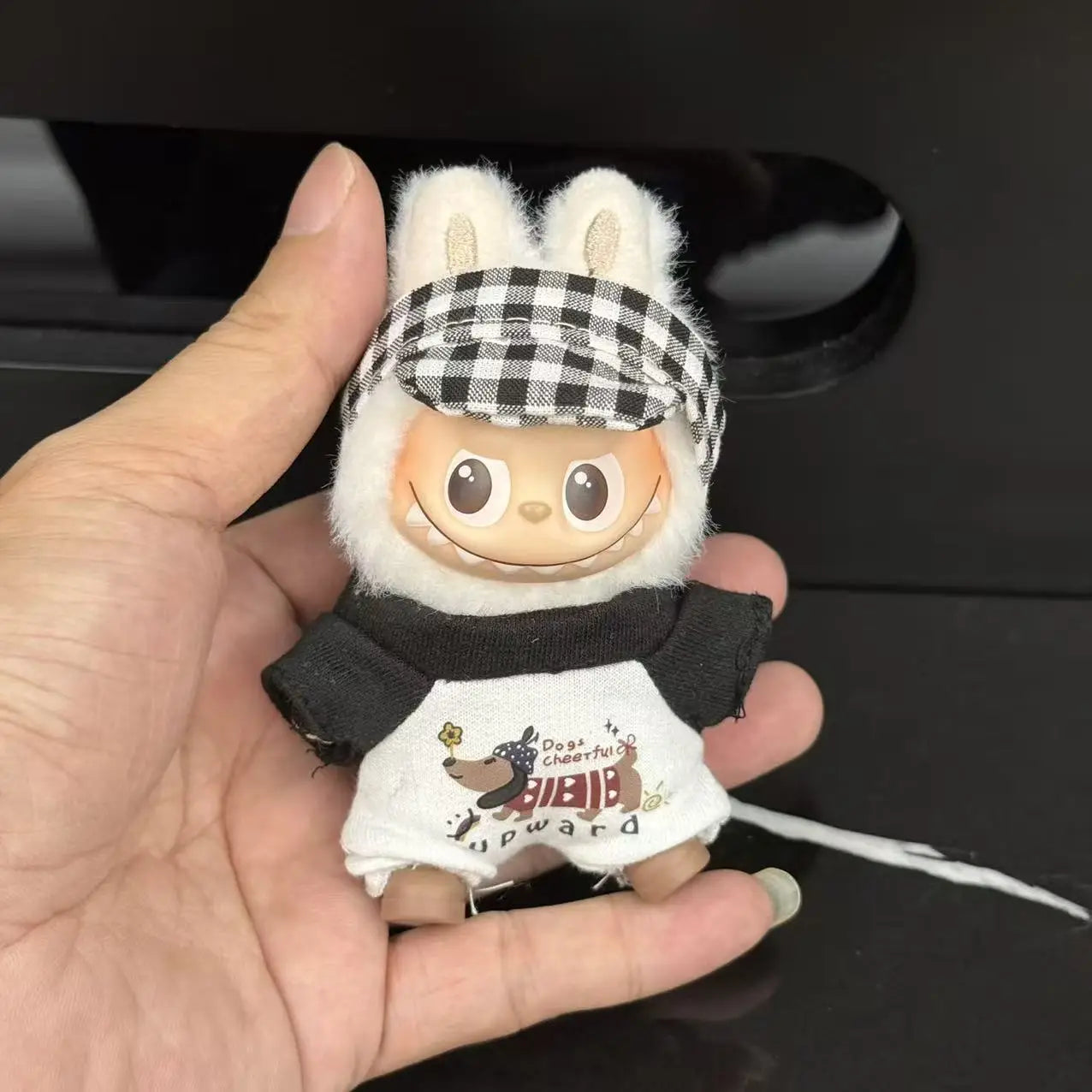 Mini Labubu Dress Pants Set for 10.5cm Labubu V4 the Monsters Pin Doll Clothes