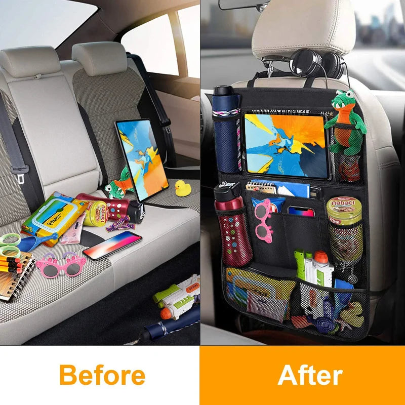 Car Backseat Organizer with Touch Screen Tablet Holder Multivariant-1