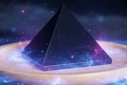Natural Obsidian Pyramid Crystal Point
