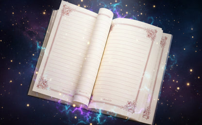 Mystical Journal Notebooks with Retro Magic Spells Cover - Lucky Girl Gifts