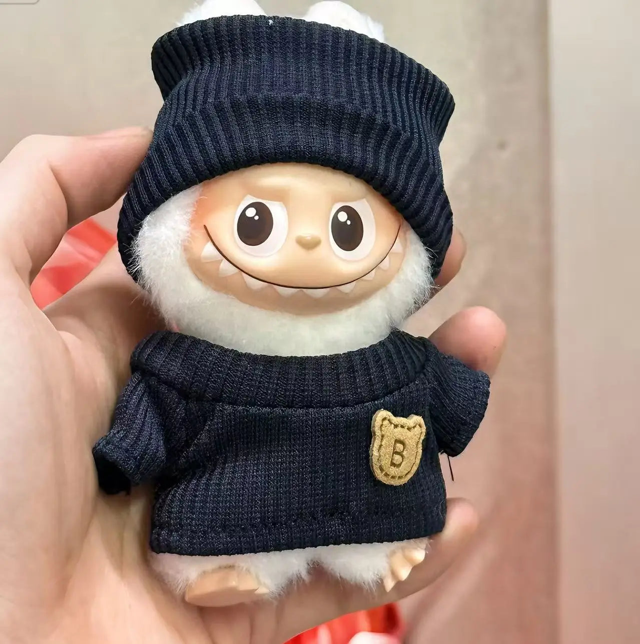 Mini Labubu Dress Pants Set for 10.5cm Labubu V4 the Monsters Pin Doll Clothes