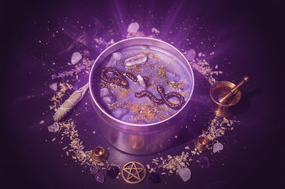 Magic Spell Candles for Manifesting Intentions with Herbs & Crystals - Lucky Girl Gifts