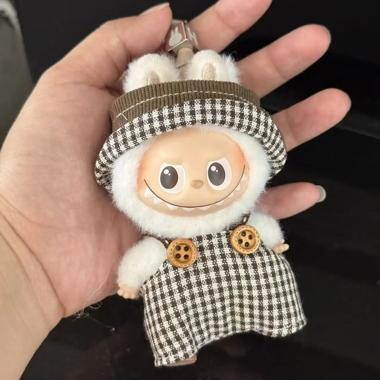 Mini Labubu Dress Pants Set for 10.5cm Labubu V4 the Monsters Pin Doll Clothes