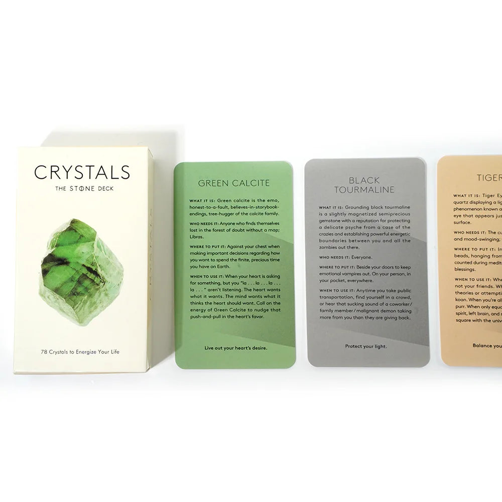 Crystals Tarot Cards Oracle Cards Tarot Deck