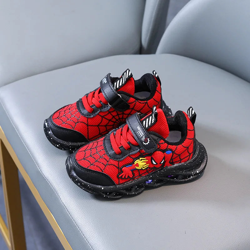 Breathable running shoes Spiderman with LED for children Multivariant-6