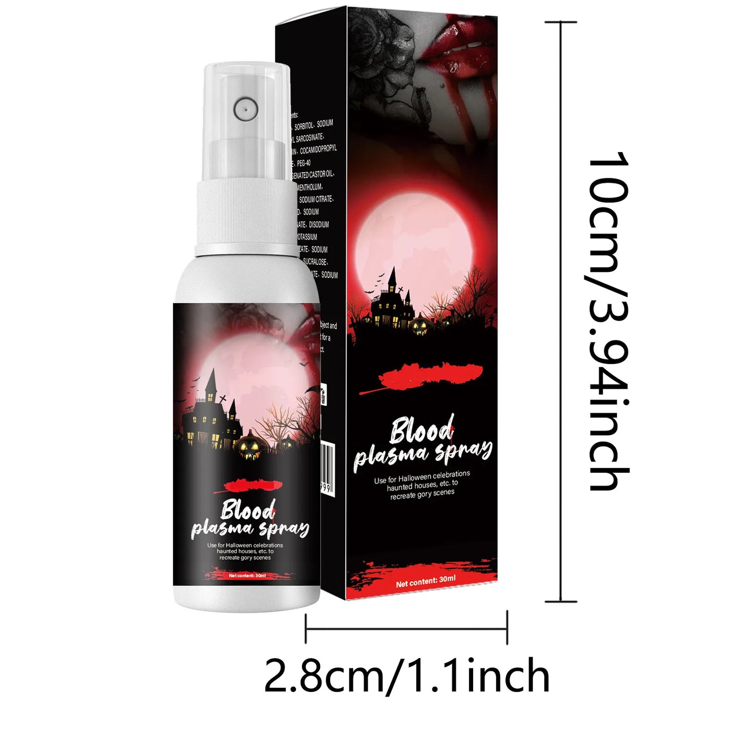 30 ML Fake Blood Spray Halloween Liquid Blood for Makeup Dress Up Halloween