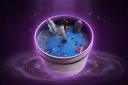 Magic Spell Candles for Manifesting Intentions with Herbs & Crystals - Lucky Girl Gifts