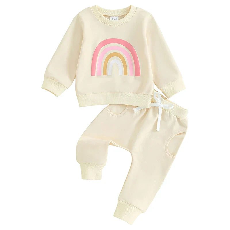 Pants and Sweatshirt Set with Rainbow Multivariant-6