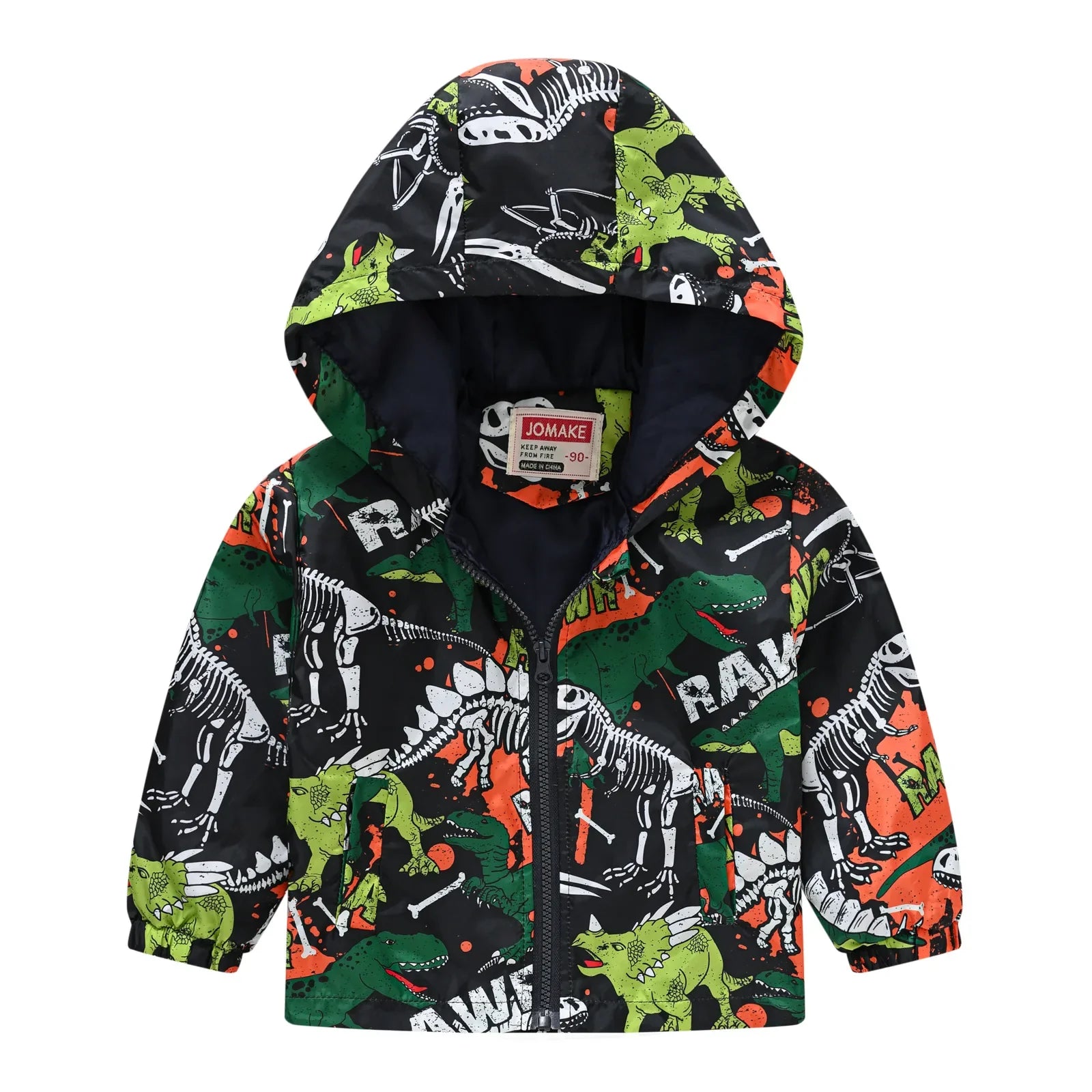 Windbreaker Jacket with Hood and Zip for Children Multivariant-1