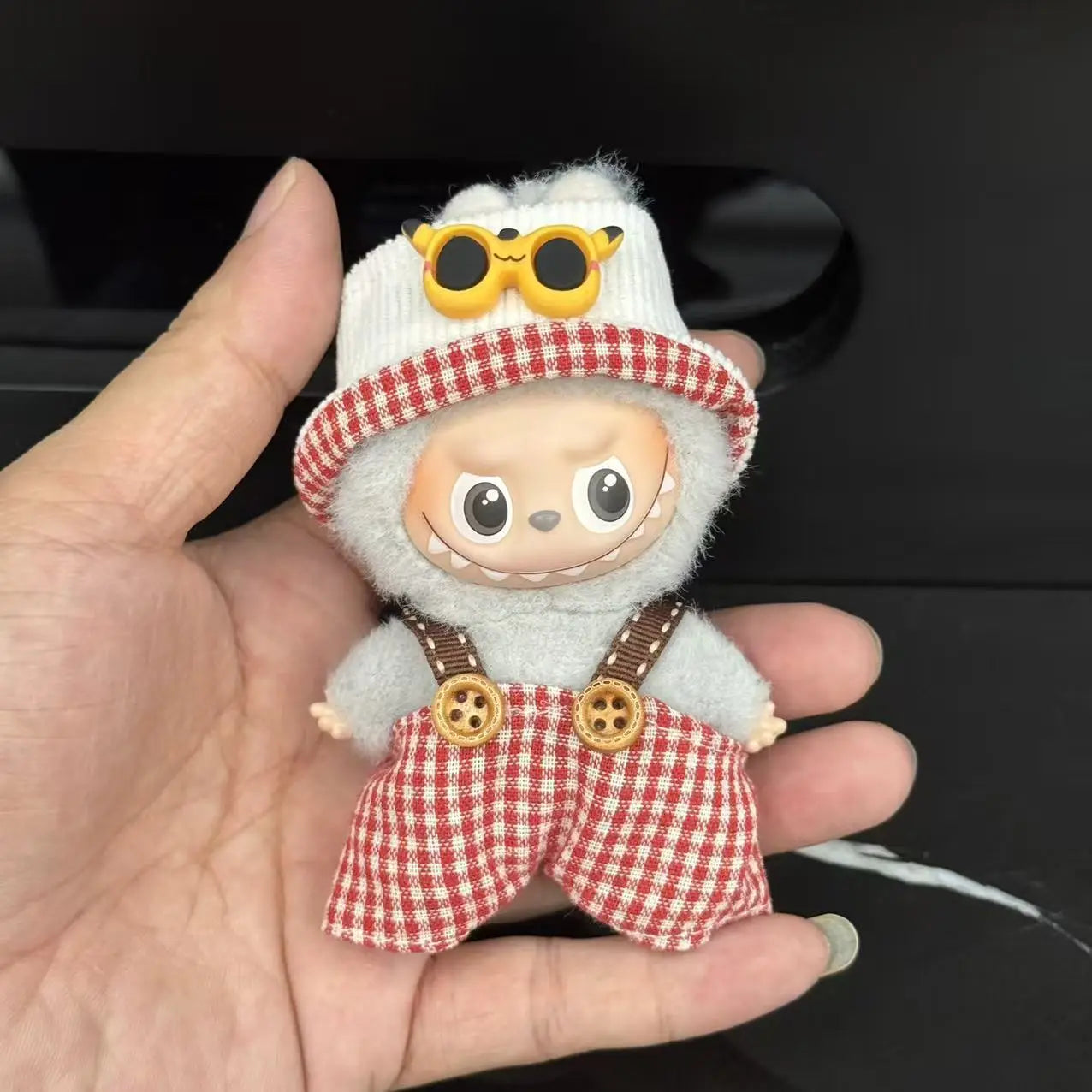 Mini Labubu Dress Pants Set for 10.5cm Labubu V4 the Monsters Pin Doll Clothes