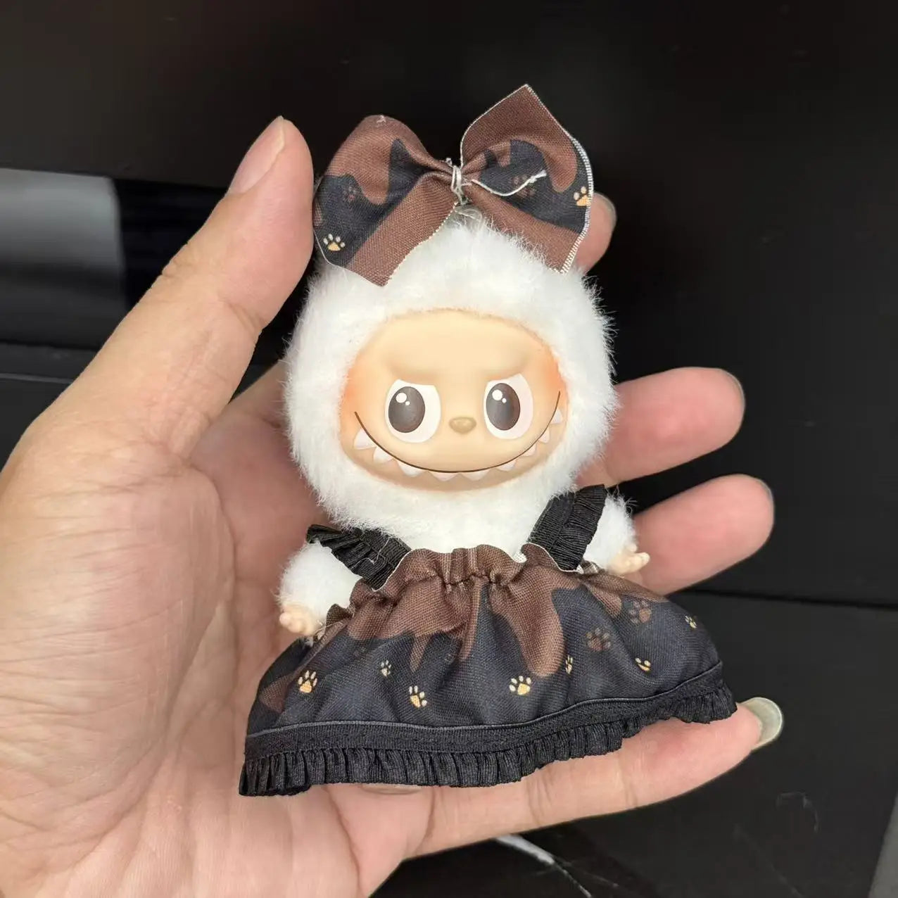 Mini Labubu Dress Pants Set for 10.5cm Labubu V4 the Monsters Pin Doll Clothes