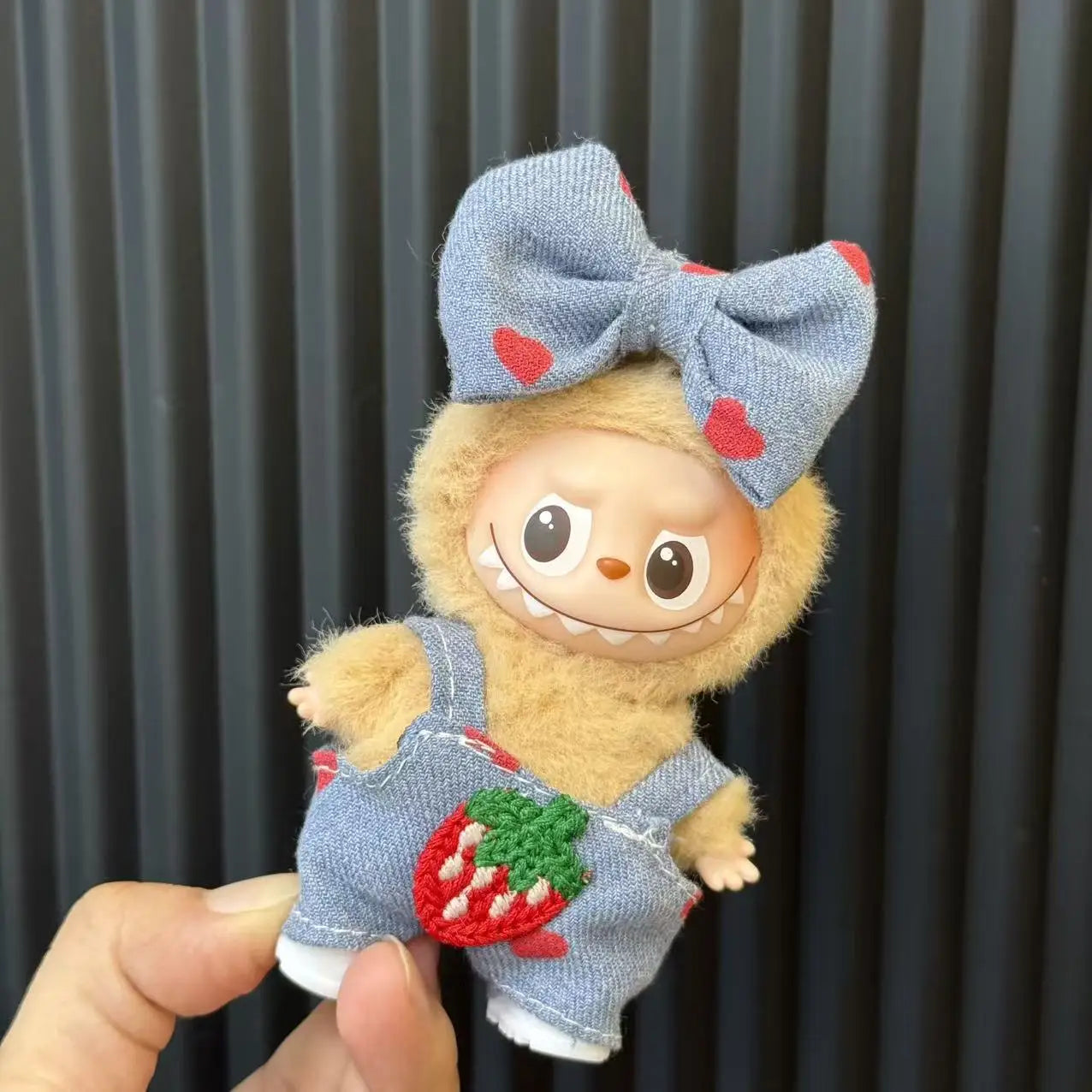 Mini Labubu Dress Pants Set for 10.5cm Labubu V4 the Monsters Pin Doll Clothes