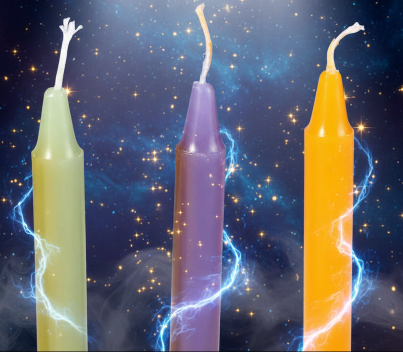 Mini Taper Candles in Assorted Colors for Rituals & Spells - Lucky Girl Gifts