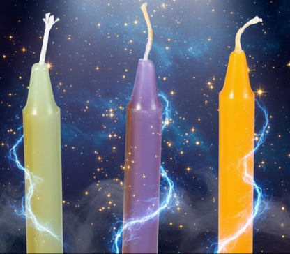 Mini Taper Candles in Assorted Colors for Rituals & Spells - Lucky Girl Gifts