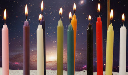 Mini Taper Candles in Assorted Colors for Rituals & Spells - Lucky Girl Gifts