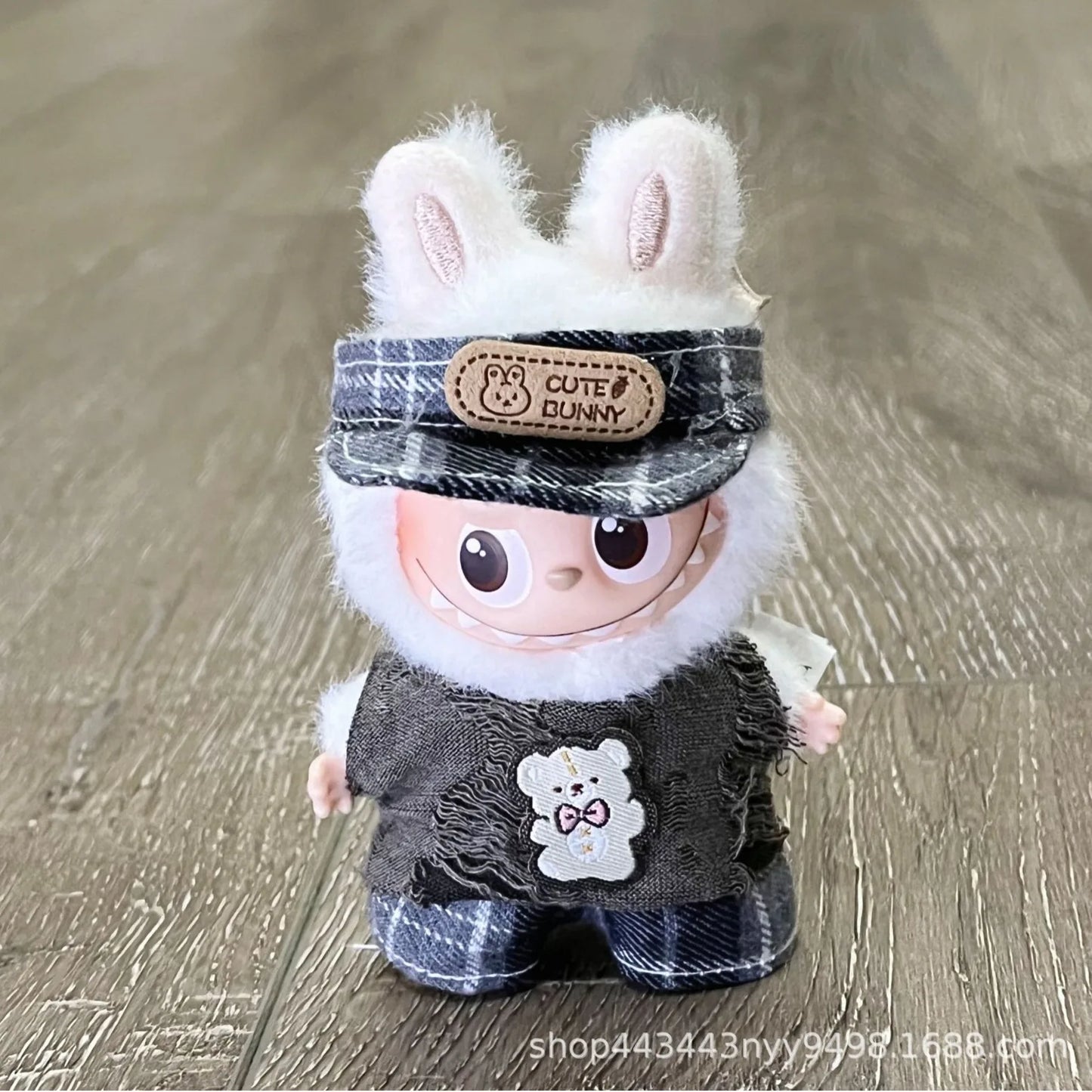 Mini Labubu Dress Pants Set for 10.5cm Labubu V4 the Monsters Pin Doll Clothes