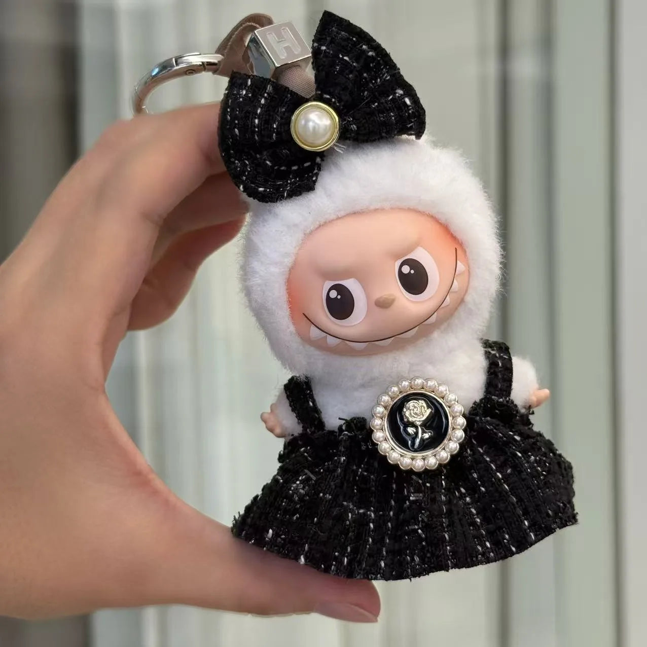 Mini Labubu Dress Pants Set for 10.5cm Labubu V4 the Monsters Pin Doll Clothes