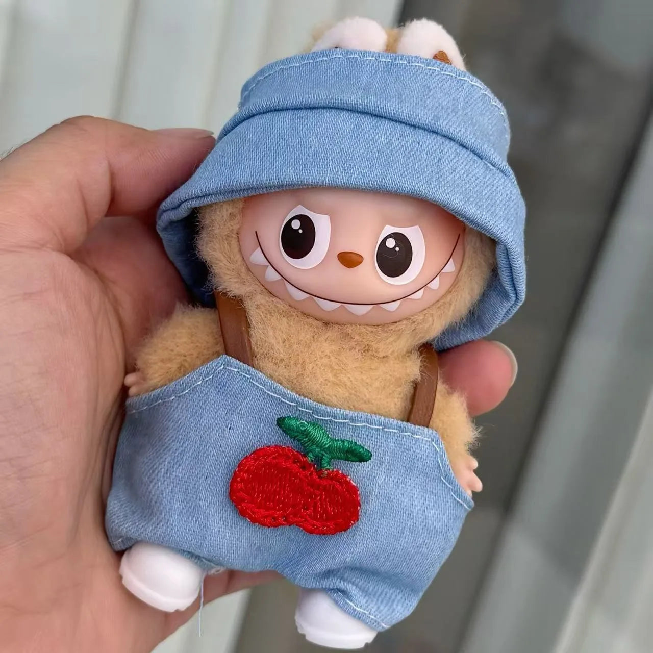 Mini Labubu Dress Pants Set for 10.5cm Labubu V4 the Monsters Pin Doll Clothes