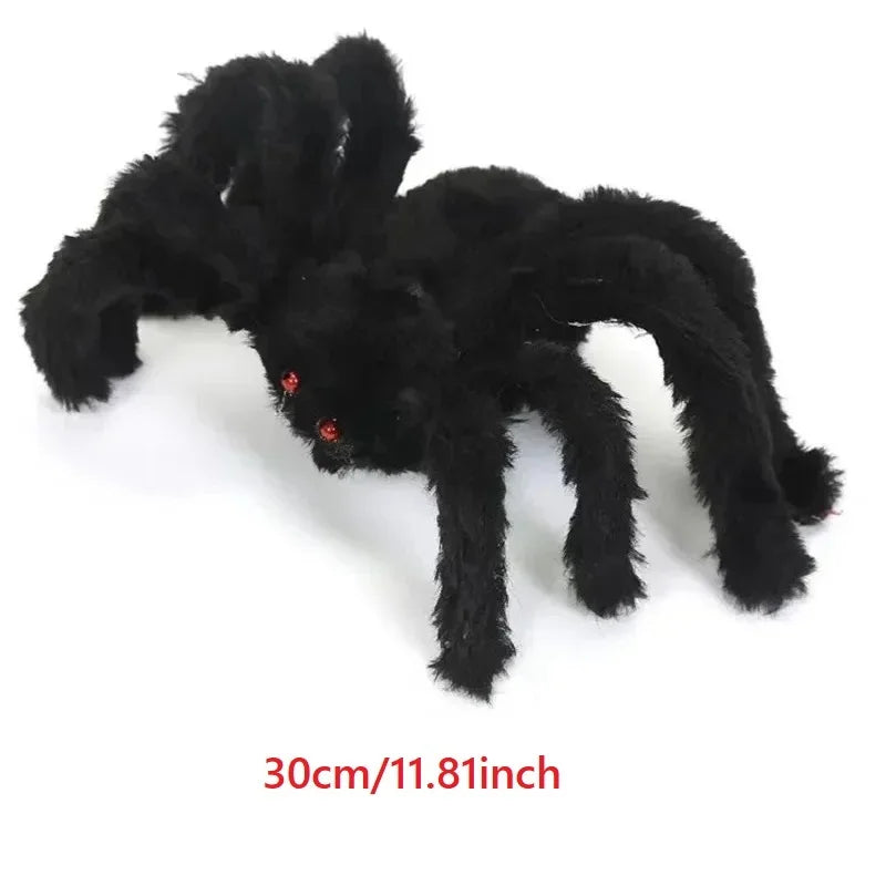 Halloween Giant Stretchy Spider and Web Outdoor Haunted House  Party Props