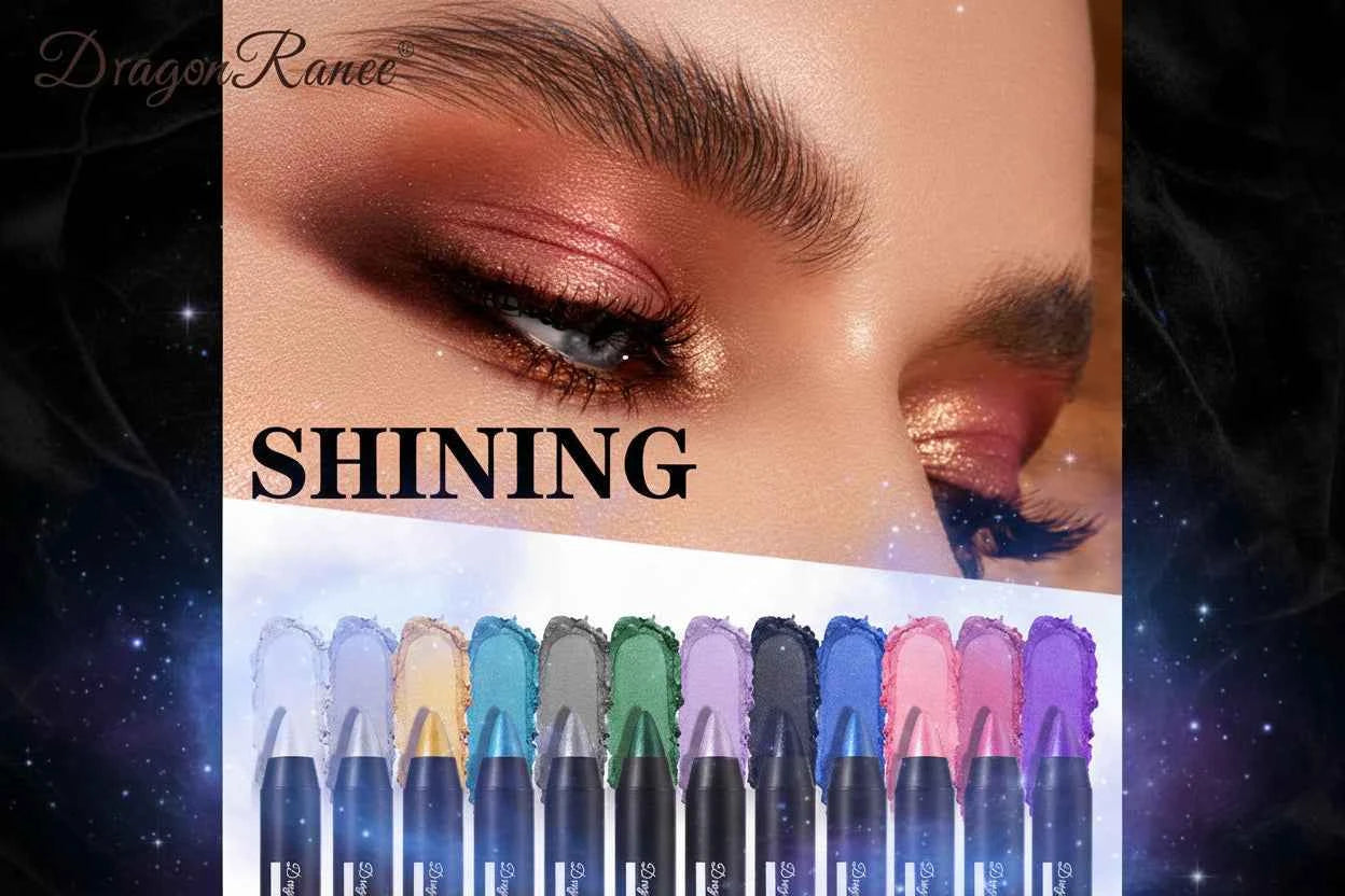 Waterproof Pearlescent Metallic Glitter Eyeshadow Pencil