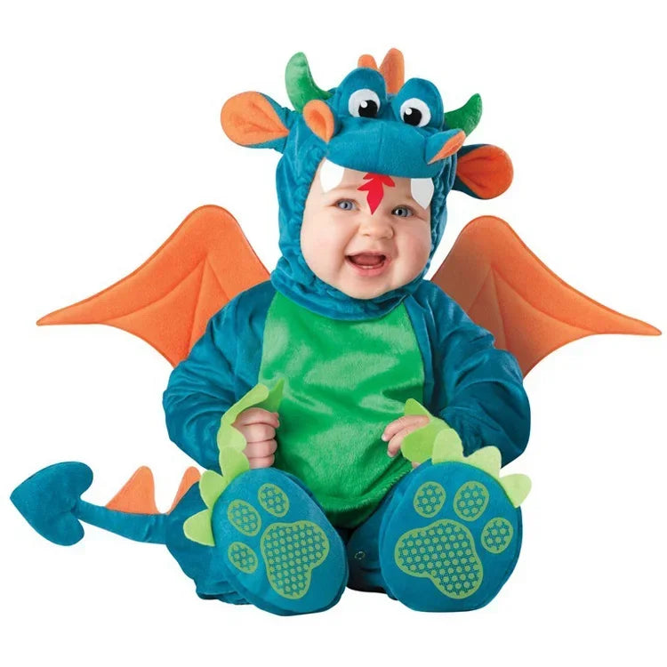 Disguise Costume for Children 6M-24M Multivariant Dragon Lion Elephant-0